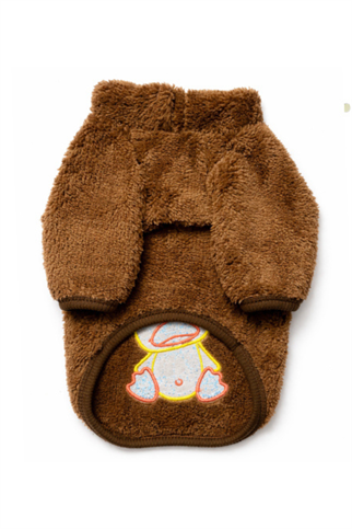 GedyCo Welsoft Ördekli Köpek Sweatshirt- Kahve