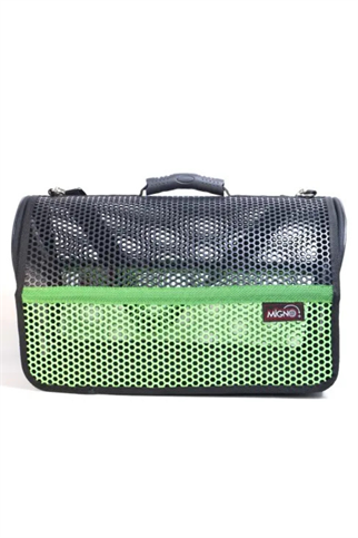 Migno Flybag Voyager Fileli Model Kedi Köpek Taşıma Çantaları - Yeşil-Siyah