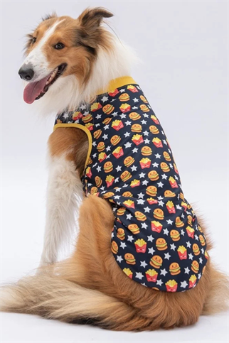 PawStar Star Hamburger T-Shirt Büyük Irk - 6XL
