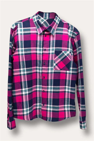 Asky&Erd AskyxHuman | Plaid Shirt | Midnight Berry