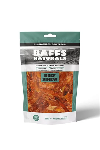 Baffs Naturals Beef Nerve 100% Natural Chewable Dog Treats 100 gr