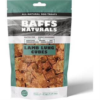 Baffs Naturals Lamb Liver Cubes 100% Natural Dog Treats 100 gr