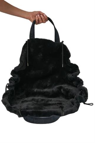 BCBC Çift Taraflı Köpek Taşıma Çantası & Yatağı Sheep Wool