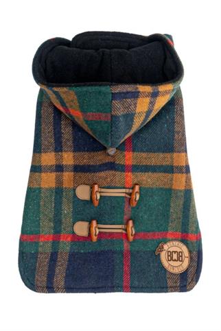 Bcbc Duffle Coat Hooded Dog Jacket Green