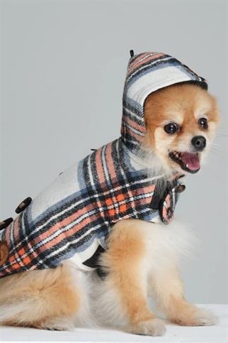 Bcbc Duffle Coat Hooded Dog Jacket Orange