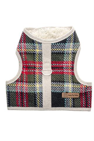 BCBC Fluffy Harness Köpek Gezdirme Yeleği Gri-Yeşil