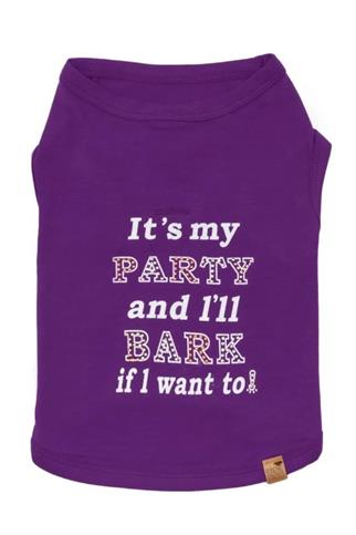 BCBC Party Köpek T-Shirt Mor