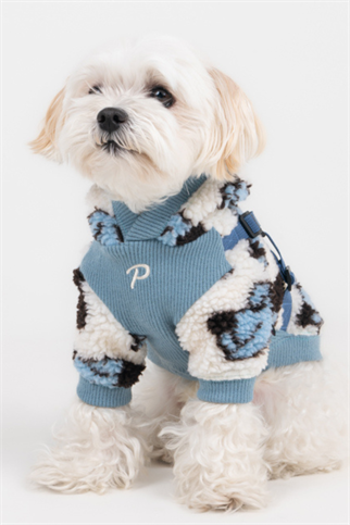 Puppia New York Max Polar Kapüşonlu Kazak - Mavi