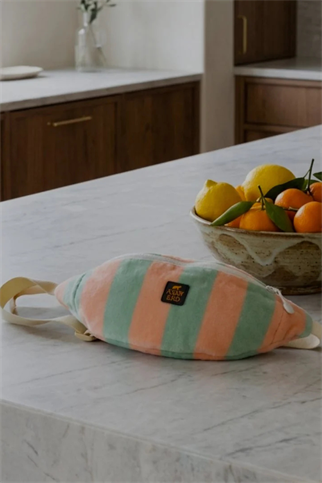 Asky&Erd Soft Rituals Yürüyüş Çantası Seafoam & Salmon Stripe