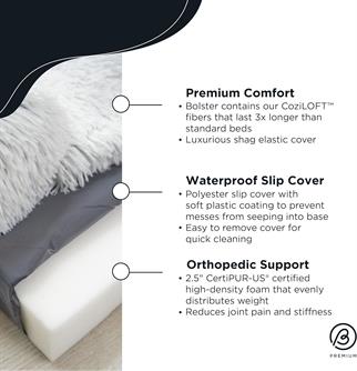 Best Friends by Sheri Nap Mat Dog Bed, Mattress - Washable Dog Bed Cage Pad with Removable Cover, Frost, Medium, 30