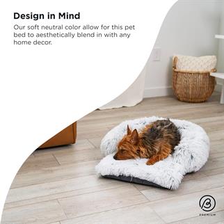 Best Friends by Sheri Nap Mat Dog Bed, Mattress - Washable Dog Bed Cage Pad with Removable Cover, Frost, Small, 22