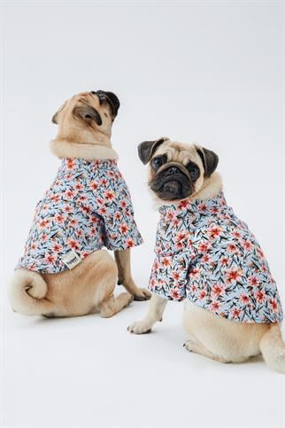 Hypet Fashion Blue Floral Gömlek