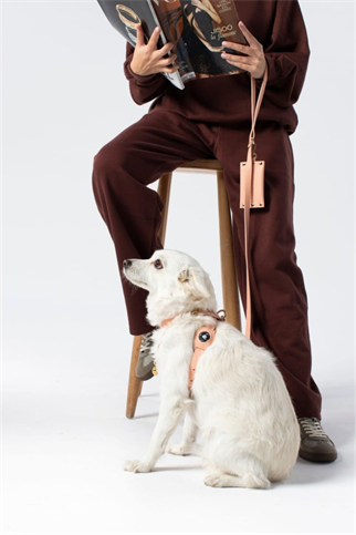 Zoe Pet Atelier Pembe Deri Köpek İhtiyaç Çantası 
