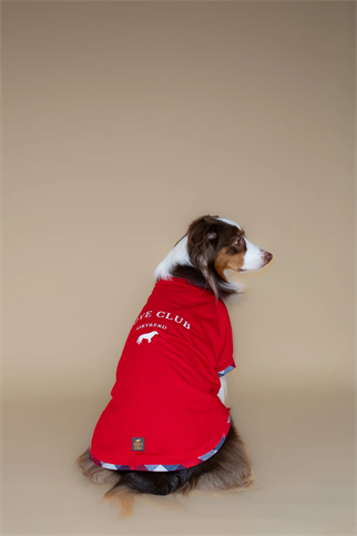 Asky&Erd Love Club Tshirt | Crimson Check