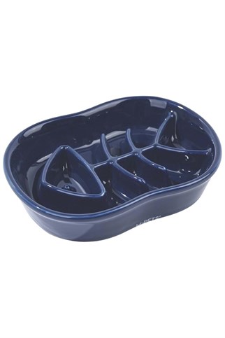 M-Pets Serene Fish Köpek Mama Kabı Lacivert