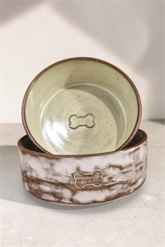 Feza Seramik Mama Kasesi Seti Beyaz/Sarı