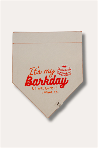 Asky&Erd Barkday Club Köpek Bandana | Turuncu