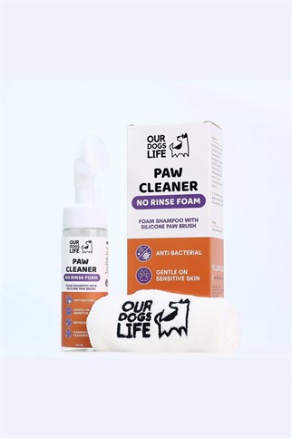 Our Dogs Life Köpük Köpek Pati Temizleyicisi + Havlu ve Fırça