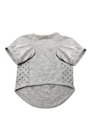 Chili King Skull Köpek Tshirt Gri