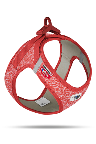 Curli Vest Harness Merino Curli Clasp Red 