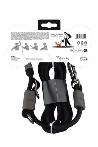M-PETS GENTLE DOG FONKSİYONEL GEZDİRME TASMA BLACK