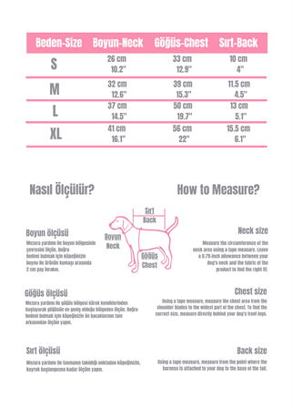 Jaylen Harness A Köpek Göğüs Tasması Pembe 