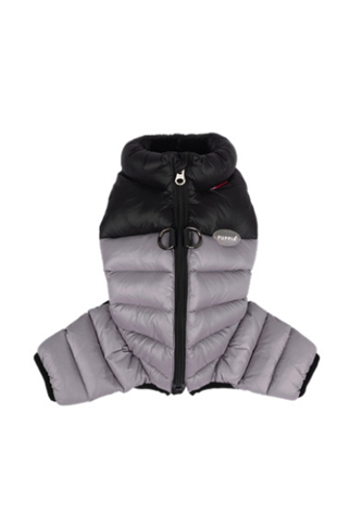 Puppia Alpine Puffer Köpek Tulumu - Gümüş Gri