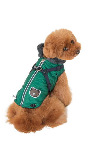 Puppia Isolde Kışlık Köpek Tulumu - Yeşil