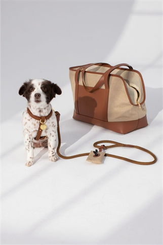 Zoe Pet Atelier City Carrier Köpek Taşıma Çantası Kahverengi