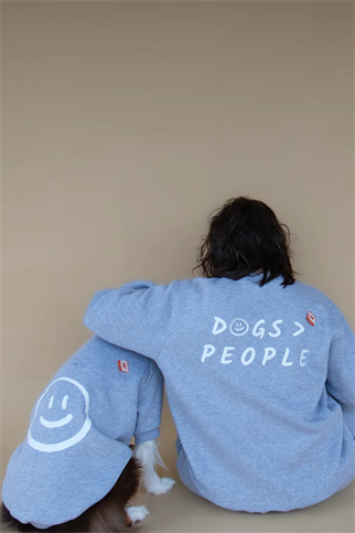 Asky&Erd AskyxHuman | Love Paws Sweatshirt | Heather Grey
