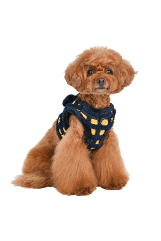 Puppia Stefan Köpek Göğüs Tasması - Lacivert