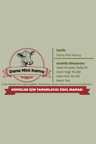 Hooffal Köpek Ödül Maması Dana Mini Kamış