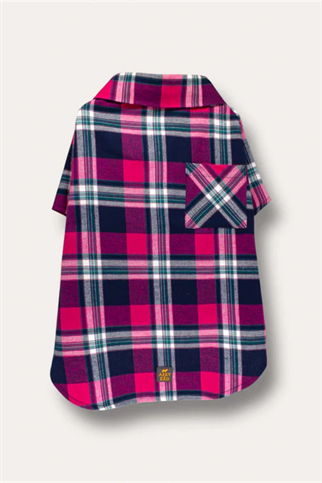 Asky&Erd Plaid Shirt Midnight Berry