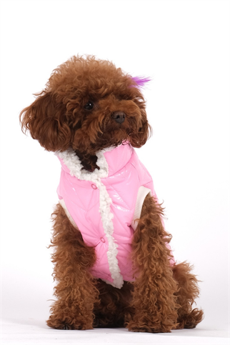 Doredog Pembe Peluş Mont