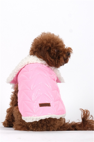 Doredog Pembe Peluş Mont