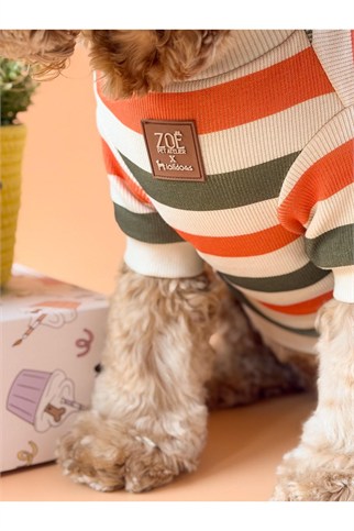 Zoë Pet Atelier × Lolidogs Basic Stripe Köpek Kıyafeti Army