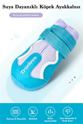 Truelove Köpek Ayakkabısı Mavi-Lila