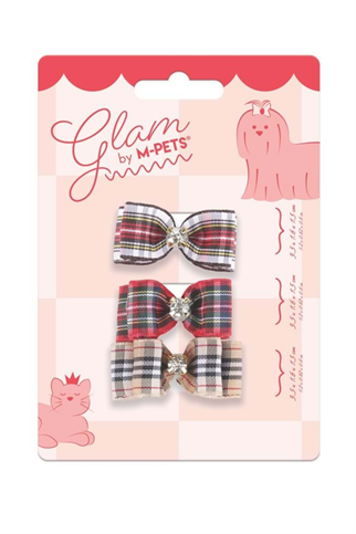 M-Pets Glam Köpekler için Aksesuar Toka Kırmızı