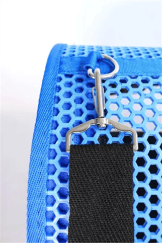 Migno Flybag Voyager Fileli-Şeffaf Model Kedi Köpek Taşıma Çantaları - Mavi