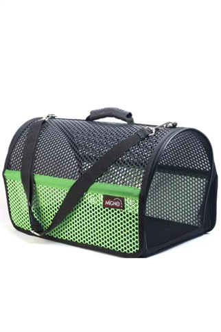 Migno Flybag Voyager Fileli Model Kedi Köpek Taşıma Çantaları - Yeşil-Siyah
