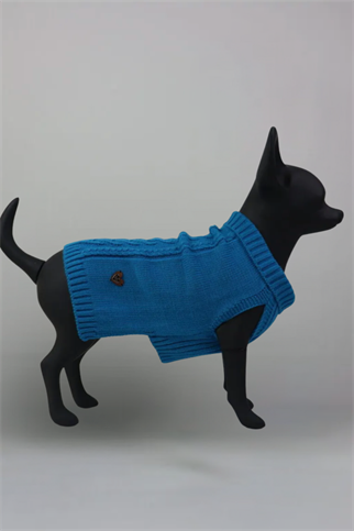 LouLou Örgü Triko Kazak Mavi 