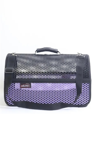 Migno Flybag Voyager Fileli Model Kedi Köpek Taşıma Çantaları - Siyah - Mor