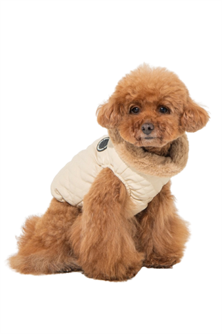 Puppia Dia Quilted Vest Jumper Köpek Tulumu - Bej
