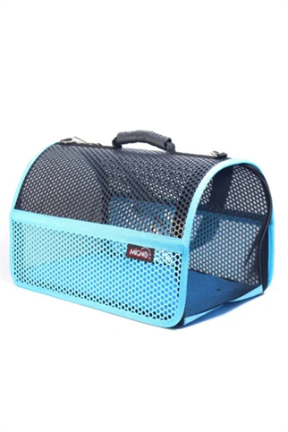Migno Flybag Voyager Fileli Model Köpek Taşıma Çantası - Mavi-Siyah