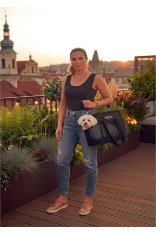 Migno Dönis Köpek Taşıma Çantası Siyah