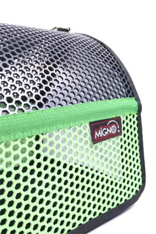 Migno Flybag Voyager Fileli Model Kedi Köpek Taşıma Çantaları - Yeşil-Siyah