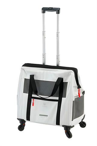 Ferplast Voyager 450 Tekerlekli Evcil Hayvan Taşıma Çantası Beyaz 46x26x48cm