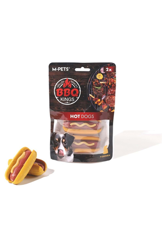 M-PETS BBQ KINGS HOT DOGS CHICKEN ÖDÜL 135GR