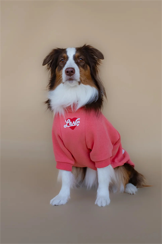 Asky&Erd Love Sweatshirt Coral Rose