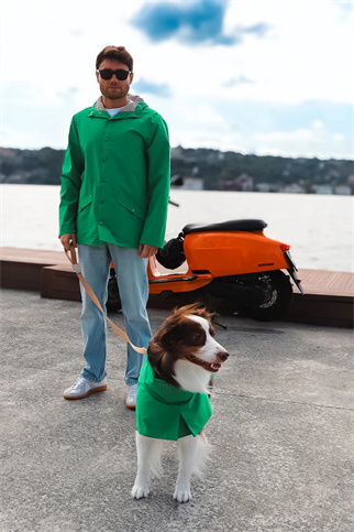 Askyx Human Seattle Raincoat | Evergreen
